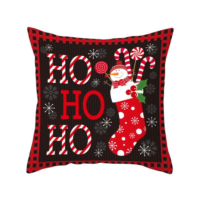 

New Christmas Pillow Cover Festive Home Sofa Cushion Balcony Pillow Ornament Pillow Cover Premium Durable Quality 45 * 45Cm