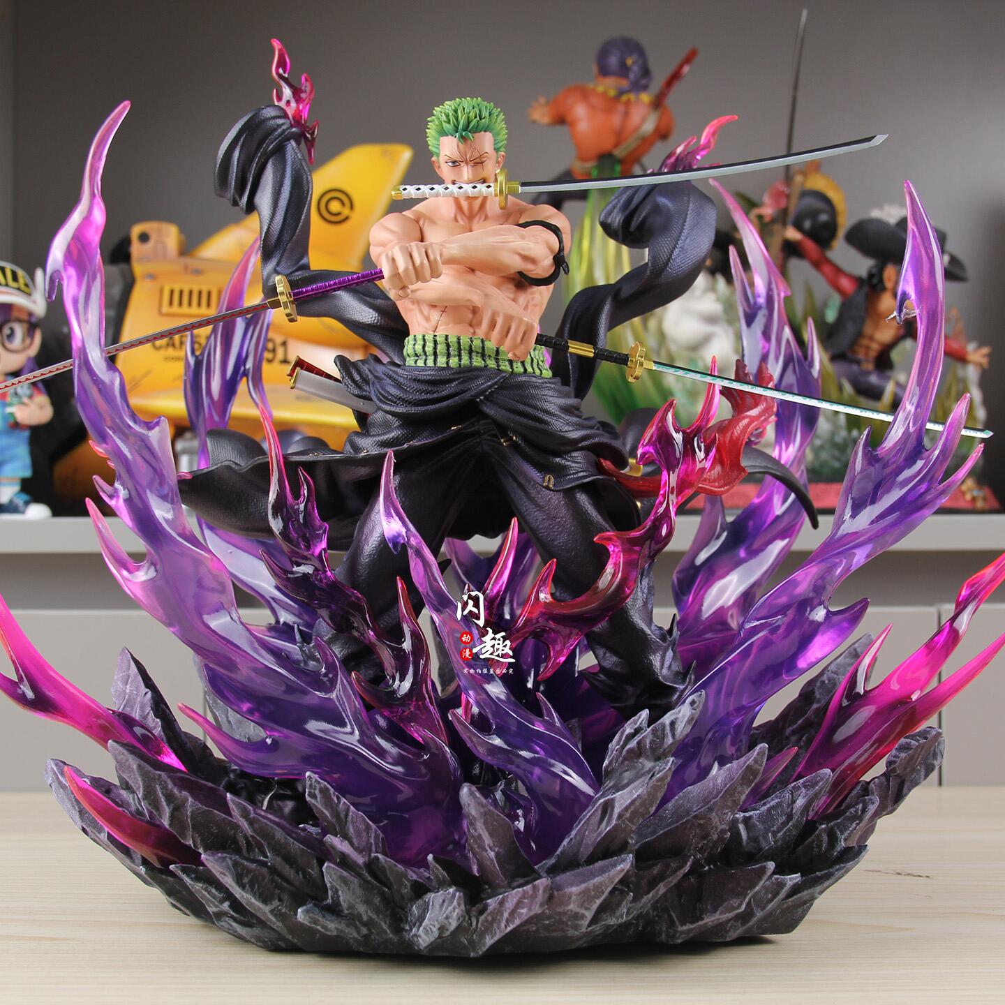 

Latest Popular Sell JT Playthings Th Enraged Zoro One Piece Animation Figure Figure Polyvinyl Chloride Statue Collector Miniature Room Decoration Xmas