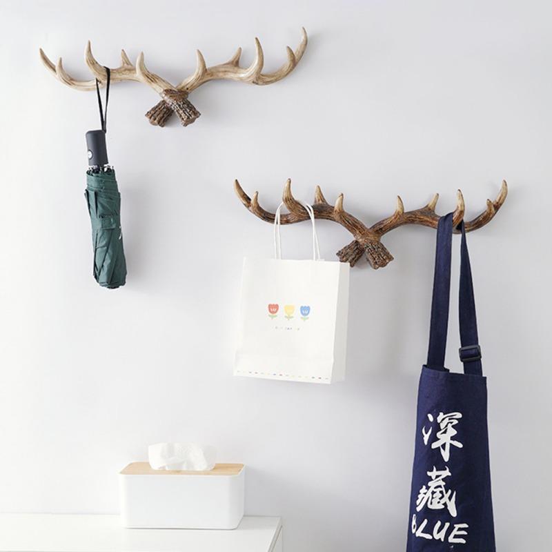 Retro Geweih Dekorativer Haken Wand Wandbehang Mantelhaken