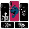 Rock and Roll Skull Case For Huawei P30 Lite P40 P50 P20 Pro P Smart 2021 Nova 5T Nova 9 Honor X9 X8 X7 50