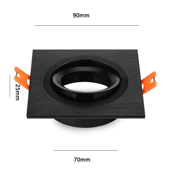 1/10PCS Downlight Adjustable GU10 MR16 Black/White Halogen Led Spot Light Frame E27 Lamp Holder GU10 Downlight Accessories