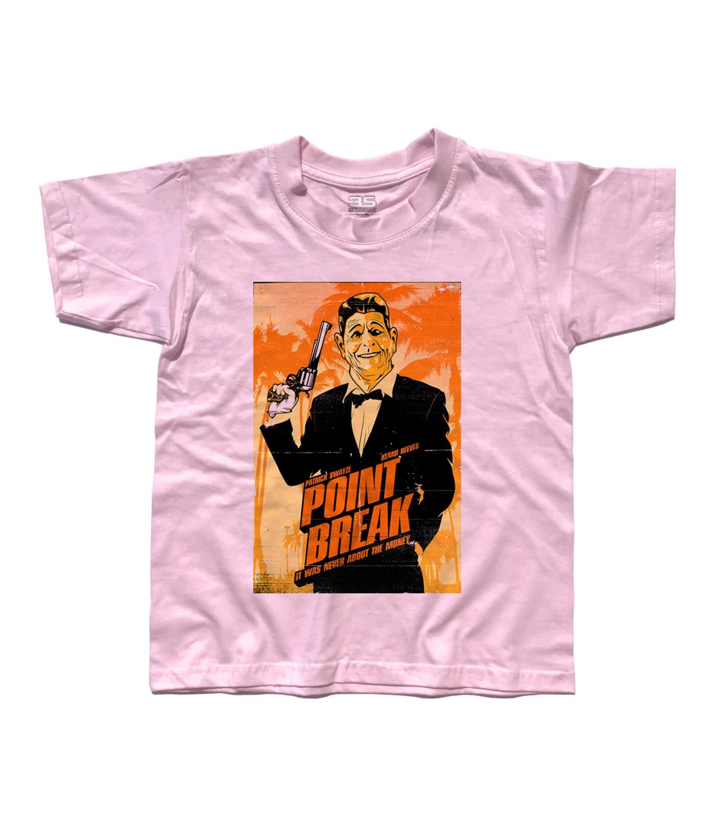Kids T-Shirt Point Break Surf Bodhi Johnny Utah Ex Presidents Reeves Swayze 100