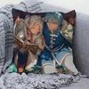 Hot Japan Anime Frieren 45*45cm Cushion Cover Pillow Cover Decor Pillowcase Home Pillowcase For Couch Pillow