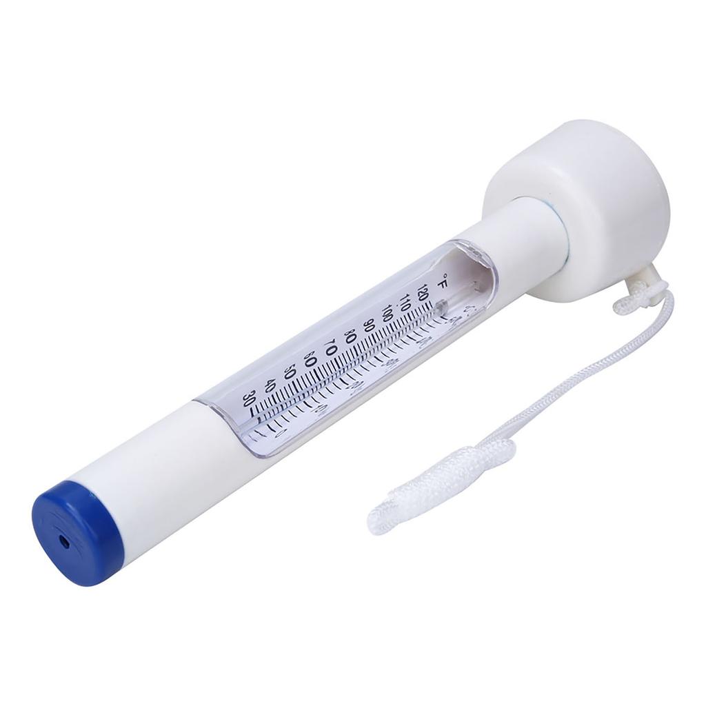 Tragbares PP-Thermometer mit Lanyard für Schwimmbad, Bad, Fischteich 0-50 30-120 Grad Fahrenheit Bereich