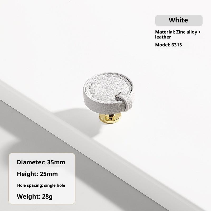 Zinc Alloy Leather Handle Shoe Cabinet Knobs And Handles Kitchen Cupboard Door Pulls Drawer Knobs Furniture Handle Hardware