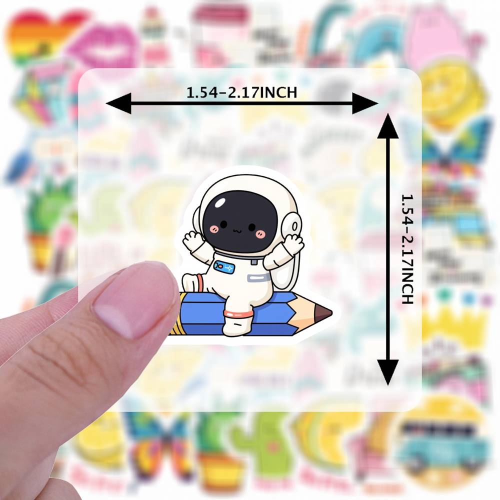 35pcs-50pcs Cartoon Positive Messages Stickers Whimsical Cuteness Overload  Stickers  Stickers For DIY Phone