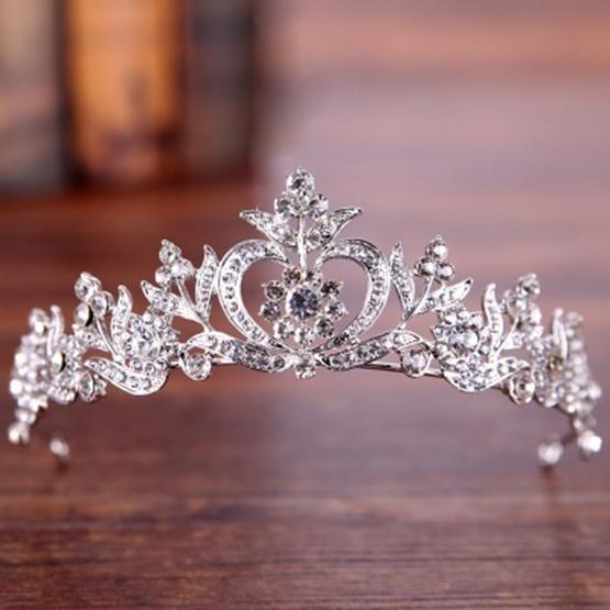 Wedding Bridal Princess Austrian Crystal Prom Hair Tiara Crown Veil Headband 1 pc