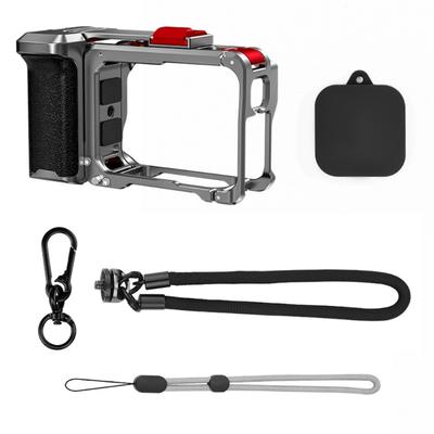 Aluminum Alloy Action Camera Grip With Nonslip Handle Cold Shoe Mount for Dedicated Models Cameras Accessories