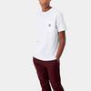 Carhartt WIP S/S Pocket T-Shirt Logo Embroidered Pocket Short Sleeve T-Shirt Unisex T-Shirts White I022091-02-00