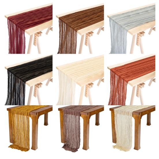 Tischläufer, weich, exquisites Abendessen, wiederverwendbar, schön, leicht, verblasst nicht, dekorativ, romantische Tischdekoration, lang