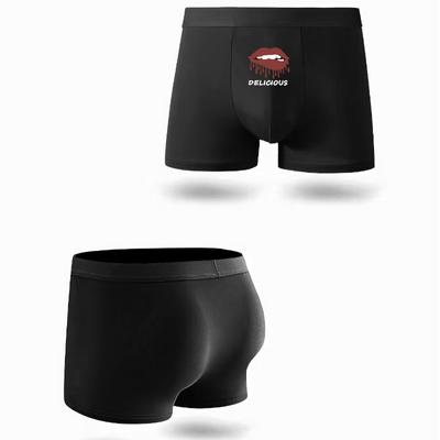 Calcinha Masculina Estampada Divertida Padrão Fina Calcinha Moderna