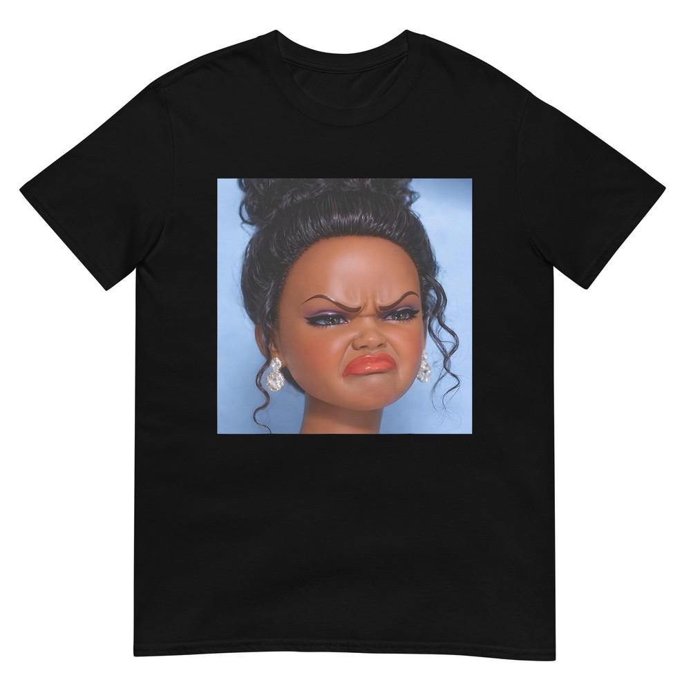 Angry Disgusted Black Doll Face Meme Tshirt