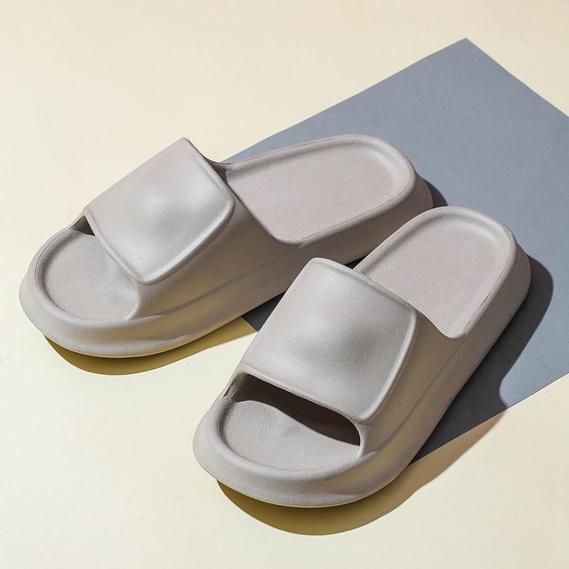 Summer Home Thick-soled Slippers Female Couple Bathroom Bathing Thick Soft Bottom Indoor Wear Sandals and Slippers for Women