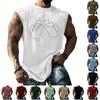 Canotta Casual da Uomo a Vestibilità Larga Senza Maniche con Stampa Grafica Stile Festival della Birra Streetwear Atletica Estiva Maglietta per Muscoli