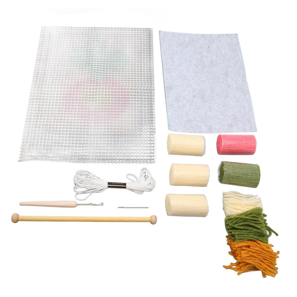 Latch Hook Kit DIY Coaster Soft Touch Lightweight Portable Crocheting Latch Hook Kit