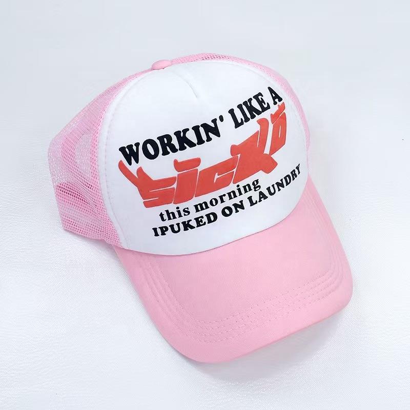 High Quality Performance Terry Curved Brim 5 Panel Baseball Cap with 3D Print Custom Logo High Crown Design for Sports