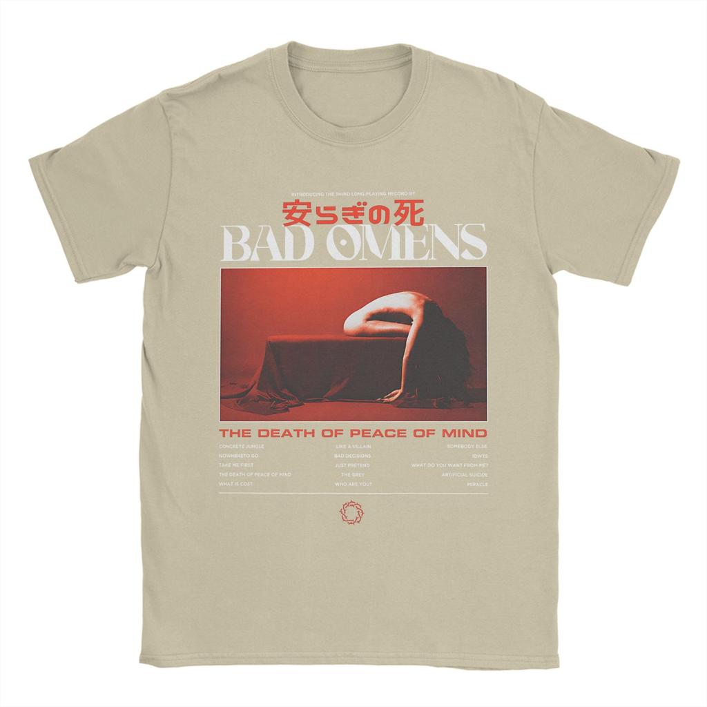 Bad Omens Band TShirt Summer Cotton T Shirts For Male Popular Casual Tee Shirt ShortSleeve Vintage Top Tees