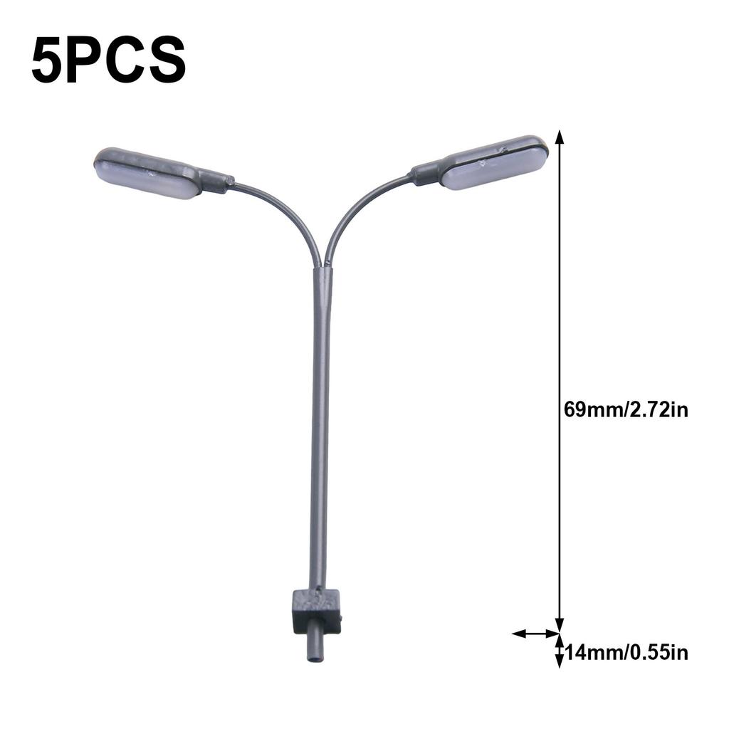 Innovative Lighting Solution Featuring Five LEDs Styled As Miniature Streetlamps Tailored To Fit Into Any Model Platform Setup