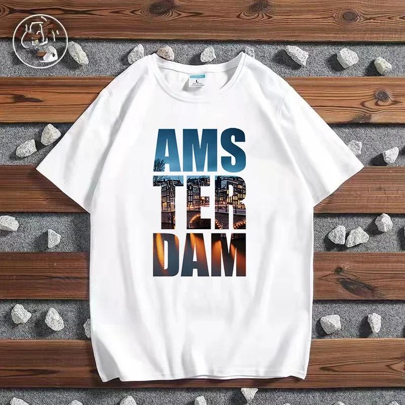 Fashion City Printed T-shirt Paris London New York Tokyo Graphic T Shirts Both Men and Women Kawaii Casual Harajuku Fashion Tops