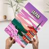 Japan Landscape Travel Metal Poster Customized Wall Art Retro Vintage Tinplate Signs for Aesthetic Decoration Room House Decor