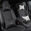 Suede Fabric Car Seat Headrest Lumbar Support Pillow For Mercedes Benz AMG E S C A B Class GLE GLS CLA CLE GLC CLS GLA QJ1