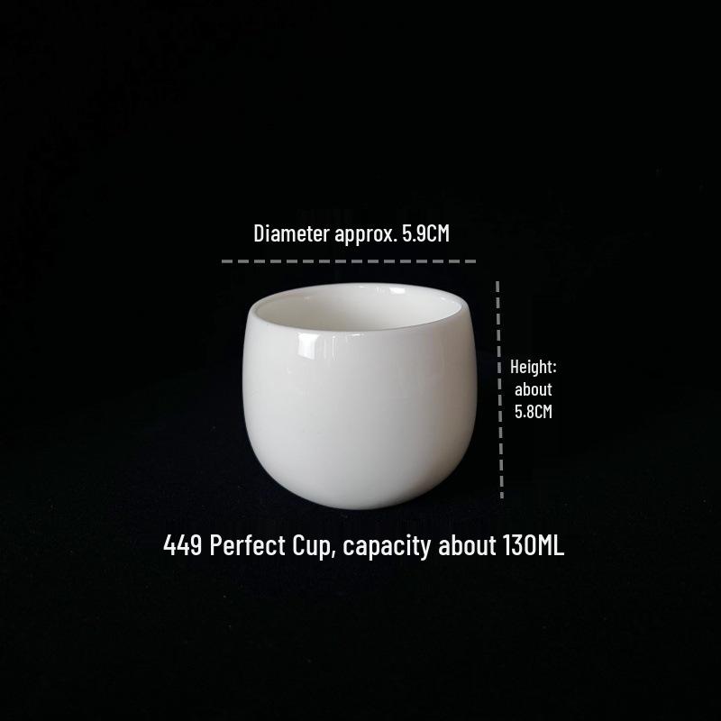 Dehua White Porcelain Lard Jade Gongfu Tea Cup Set with Custom Logo - Ideal Gift or Souvenir
