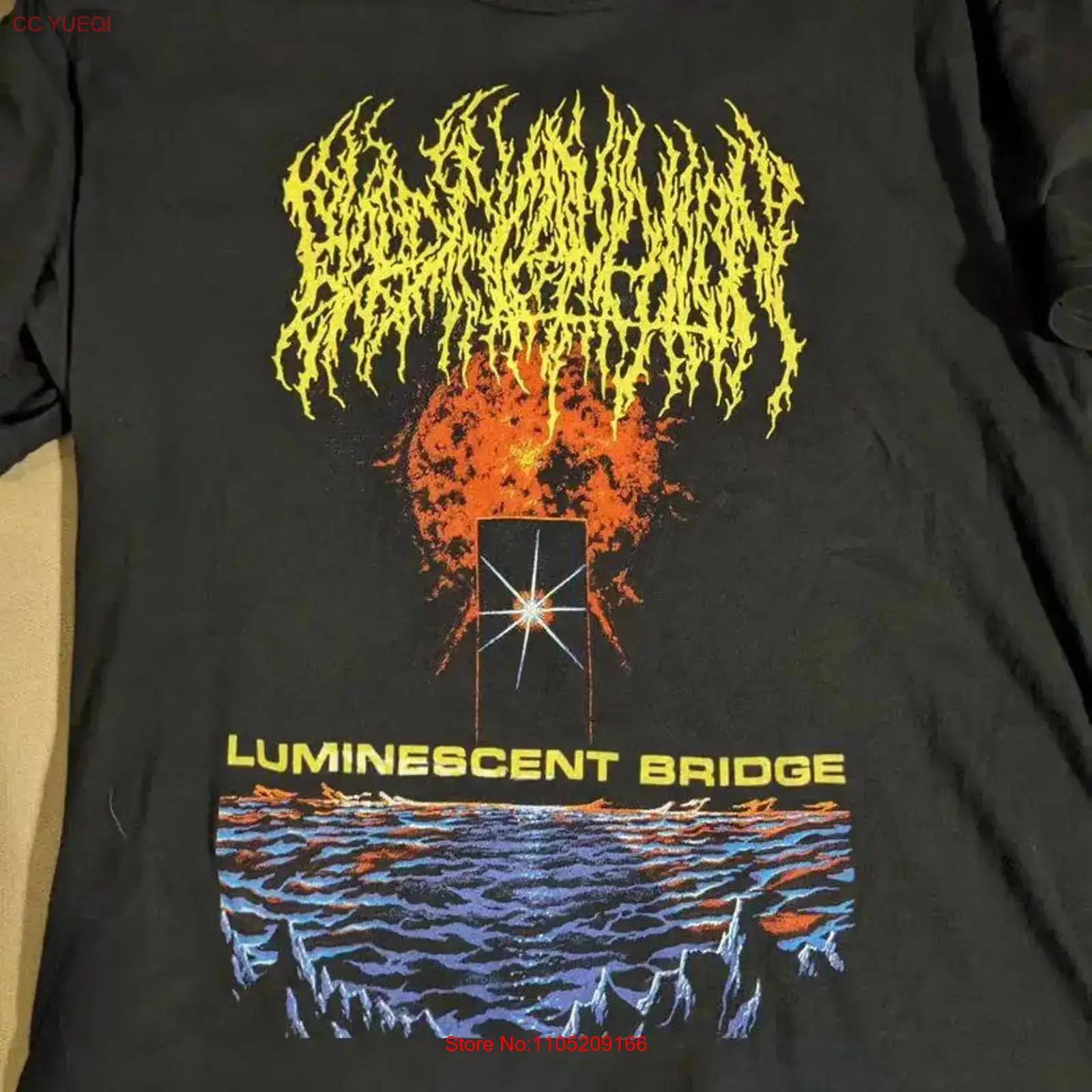 Blood Incantation Luminescent Bridge Tour Album T Shirt AdulT Vintage Washed Homme Designer Clothes Stylish Graphic Soft Unisex S разноцветный