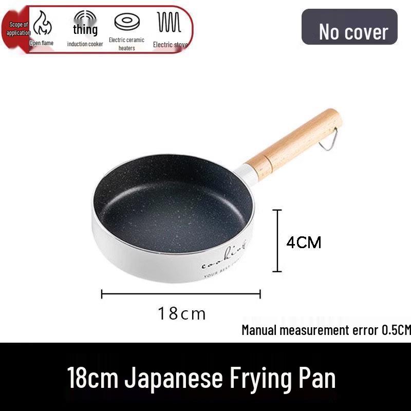 Sheng Bang Rong Non-Stick Flat-Bottom Frying Pan with Maifan Stone for Mini Induction Cookers