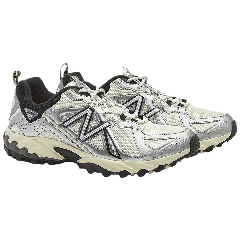 New Balance ML610 Comfortable Soft Wear-Resistant Low-Top Lifestyle Shoes Unisex Sneaker Beige Silver NBPDFS161I