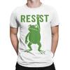 Resist Portland Frog Protest T Shirts Men's 100% Cotton Casual T-Shirt Round Neck Tees Short Sleeve Tops Graphic Printed