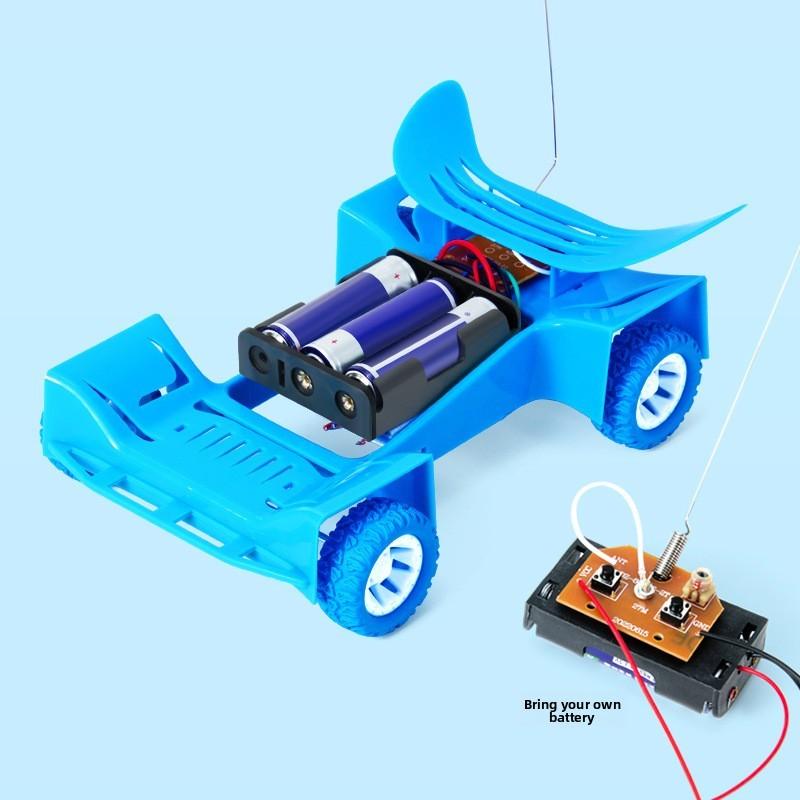 

Self Made Wireless Remote Control Racing Car Model Assembly Set Kid Puzzle Toy For Children Educational Physics Kit