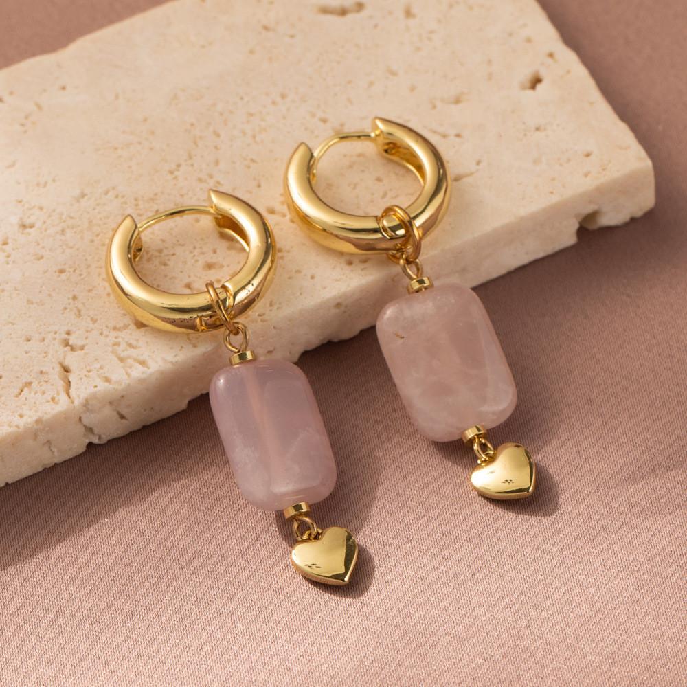 Light Fashionable Purple Heart Earrings For Women Fall Collection 2023