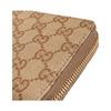 GUCCI GG Coated Canvas Wallet Men's Sand & Dark Brown 876434-FAF9W-9644