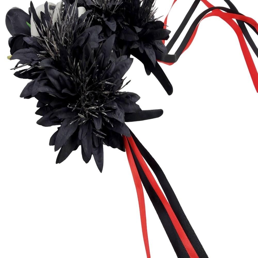 Scary Flower Halloween Headband Simulated Flower Halloween Skull Hairhoop Girls
