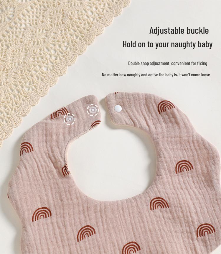 Sześcio-warstwowy bawełniany muślinowy śliniaczek i ochraniacz na brzuszek dla dziecka