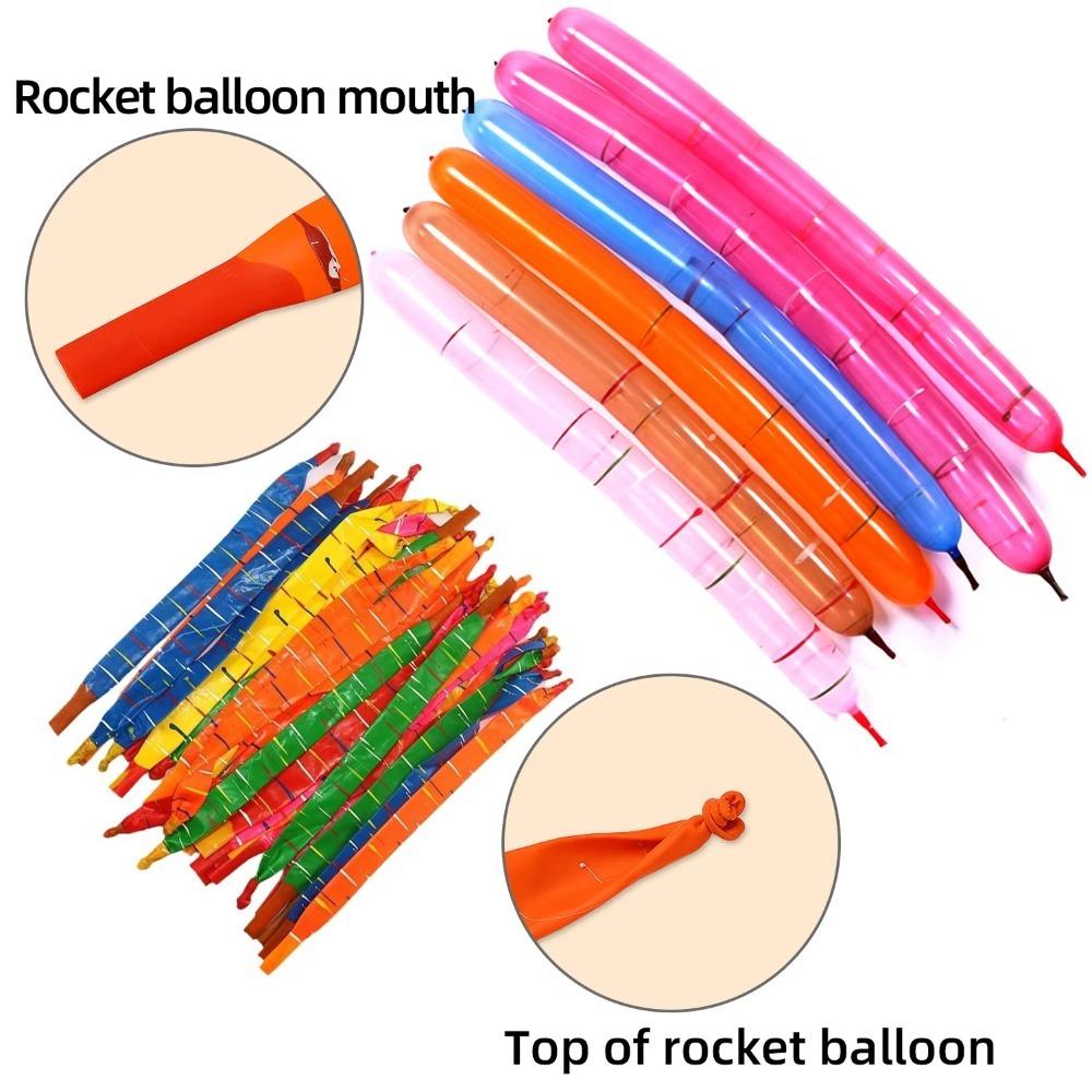 20/50/100Pcs Thickened Flying Rocket Balloon Squeaking Inflatable Air Balls  Birthday Party Decor