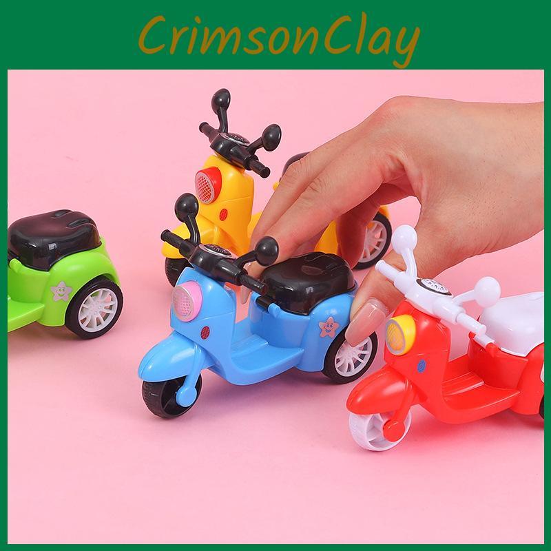 Mini Simulation Inertial Three Wheel Motorcycle Model Children Toy Gift For