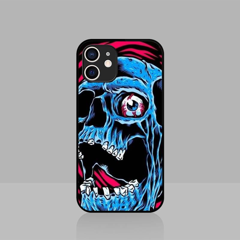 Skeleton Skull Cool Phone Case For Iphone 7 8 Plus X Xr Xs 11 12 13 Se2020 Mini Mobile Iphones 14 Pro Max Case