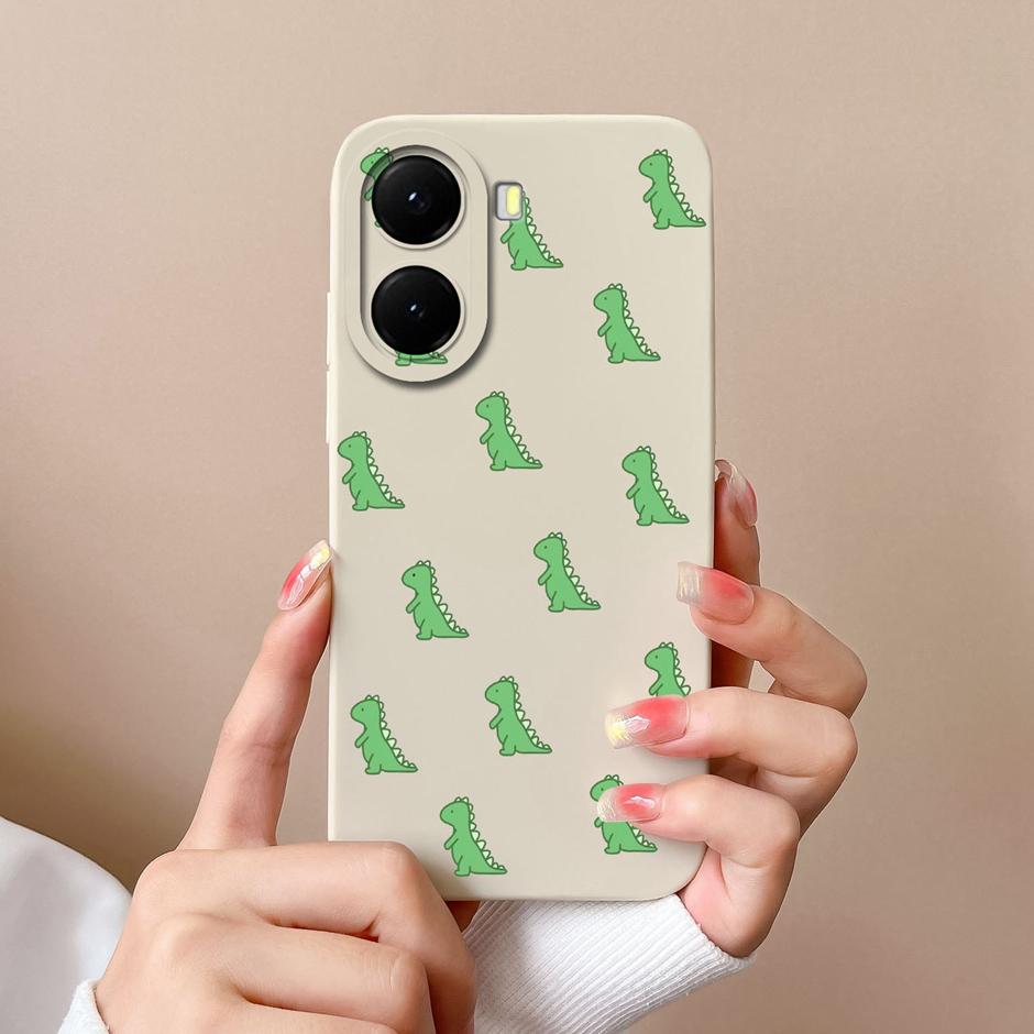 For Xiaomi Poco X7 X7 Pro Cases Cartoon Dinosaur Bear Shockproof Anti-fall Creative Soft Shell For Xiaomi PocoX7Pro Capa Funda