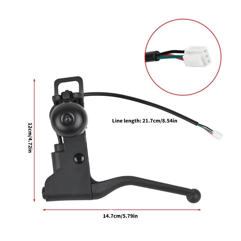 Quick Releases Brakes Lever Brakes Handle For Electric Scooter Carbon Fiber Nylon Construction Includes Safety Bells
