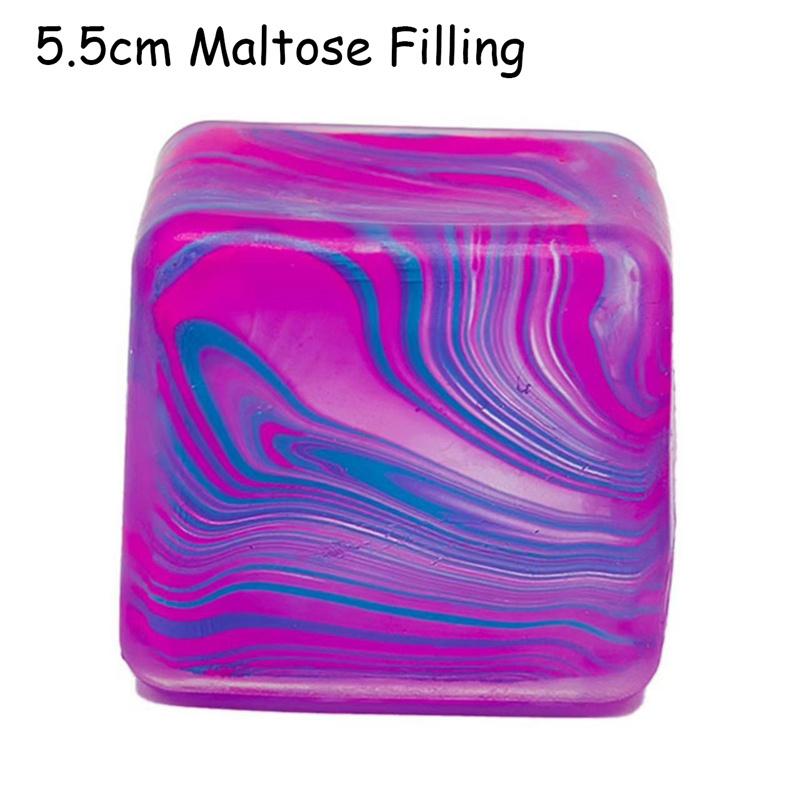 NeeDoh Flow Pattern Kubus Knijpspeeltje - Kleurrijk Maltose Textuur Langzame Terugslag Sensorisch