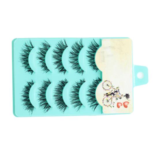 5 Pairs Natural Soft Fake Eye Lashes Makeup Handmade Thick False Eyelashes