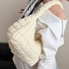 Cloud pleated bag women's summer new fashionable large-capacity bubble cloud bag literary shoulder bag
