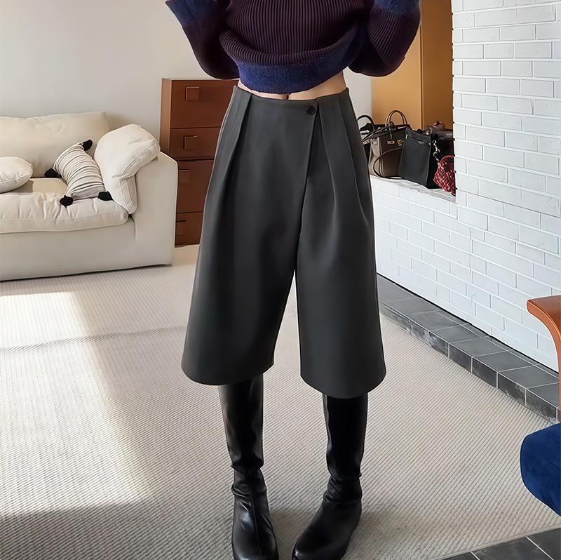 

Autumn/Winter Women s Korean High-Waisted Slimming Casual Pants M темно-сірий