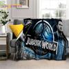3D Cartoon Jurassic Park Dinosaur Dino Soft Flannel Blanket for Beds Bedroom Sofa Picnic,Throw Blanket for Outdoors Leisure Gift