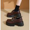 Fashion Women's High Heel Soft Leather Shoes Spring Thick Bottom Platform Mary Jane Shoes Retro Japanese Jk Uniform Lolita Shoes Women