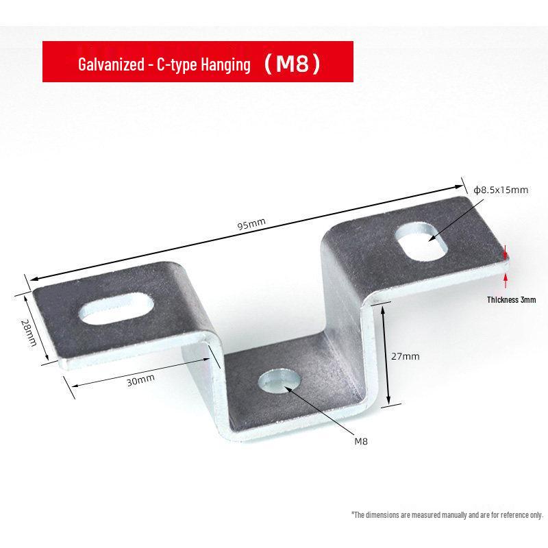 U-образный резьбовой стержень Зажим для крепления к потолку для кабельного лотка