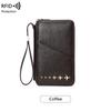 Popular Creative Airplane Pattern RFID Anti-theft Passport Holder Long Zipper Fashion Travel Document & ID Card Storage Wallet