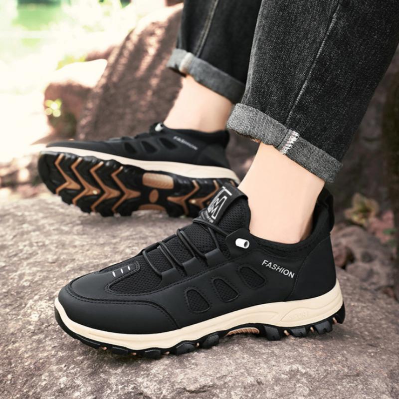 Men's Autumn Sports Shoes, Non-slip Travel Shoes, Middle-aged and Elderly Shoes, Outdoor Hiking Shoes