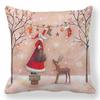 Peach Skin For Sofa Santa Claus Christmas Decor Tree Gift Pillow Pillowcase Cushion Cover Ornament